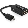Obrázek k produktu: DeLock adaptér MHL samec > High Speed HDMI samice + micro USB B samice