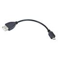 Obrázek k produktu: GEMBIRD OTG kabel USB AF/micro BM, černý