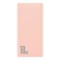Baseus Bipow Quick Charge Power Bank PD + QC 10000mAh 18W Pink