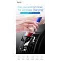 Baseus Metal Wireless Charger Gravity Car Mount Silver