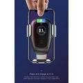 Baseus Metal Wireless Charger Gravity Car Mount Silver