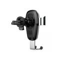 Baseus Metal Wireless Charger Gravity Car Mount Silver