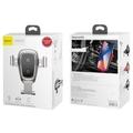 Baseus Metal Wireless Charger Gravity Car Mount Silver