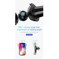 Baseus Metal Wireless Charger Gravity Car Mount Silver