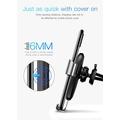 Baseus Metal Wireless Charger Gravity Car Mount Silver