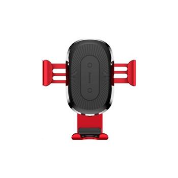 Držák BASEUS Wireless Charger Gravity Phone holder, červený (red)