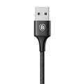 Baseus Rapid Series nabíjecí / datový kabel 3v1 USB (Micro USB + Lightning + USB-C) 3A 1,2m, černá