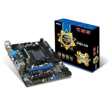 MSI MB Sc FM2+, A78M-E35, AMD A78, 2xDDR3, GbLAN, mATX