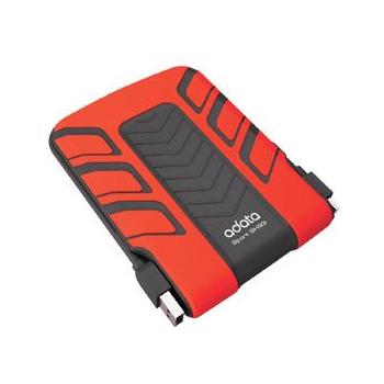 Přenosný pevný disk A-DATA SH93 320GB Water/Shockproof, červený (red)