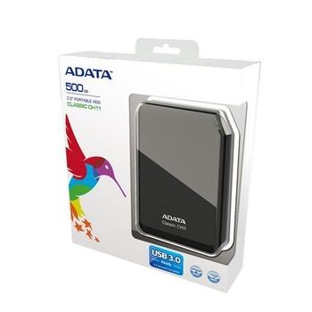 Přenosný pevný disk A-DATA CH11 500GB, černý (black)