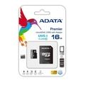 Paměťová karta A-DATA microSDHC 16GB UHS-I + SD adaptér