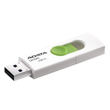 Přenosný flash disk ADATA Flash disk UV320 64GB, bílo-zelená