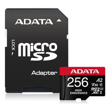 Paměťová karta pro bezpečnostní kamery ADATA High Endurance MicroSDXC 256GB