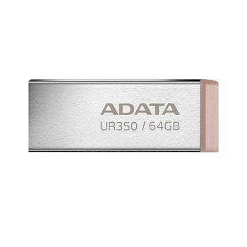 Přenosný flash disk ADATA UR350 64GB hnědá