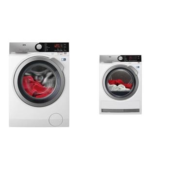 Set pračky a sušičky AEG ProSteam L7FBE49BSCA + AbsoluteCare T8DEC68SC