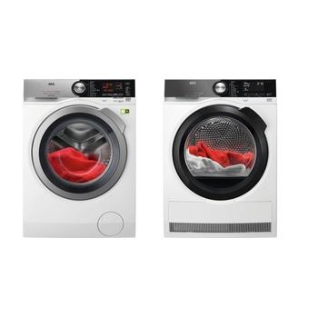 Set pračky a sušičky AEG L8FBC69ASCA + T9DBB89BC