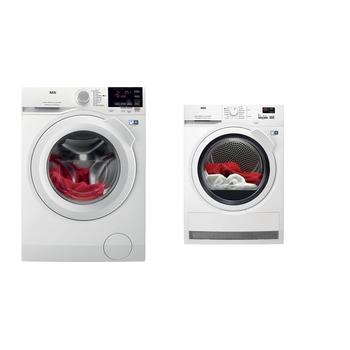 Set pračky a sušičky AEG L6FBG49WC+ T8DBK68WC