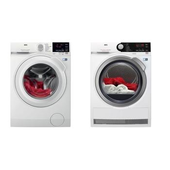 Set pračky a sušičky AEG L6FBG49WC + AbsoluteCare T8DBE68SC
