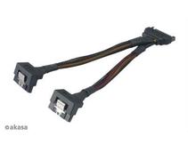 Obrázek k produktu: AKASA rozdvojka 15pin Sata(M) na 2xSata(F)