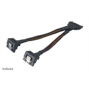 AKASA rozdvojka 15pin Sata(M) na 2xSata(F)