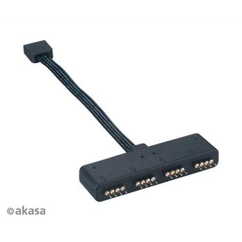 Rozbočovač AKASA RGB LED splitter