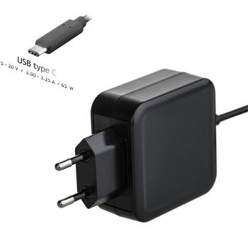 Nabíječka AKYGA napájecí zdroj 5 - 20V / 3 - 3.25A 65W USB type C Power Delivery