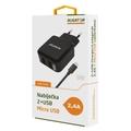  ALIGATOR nabíječka microUSB Turbo charge, černá