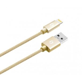 Datový kabel ALIGATOR PREMIUM Lightning kabel 1m, zlatý (gold)