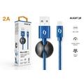 ALIGATOR PREMIUM Datový kabel 2A, Micro USB modrý