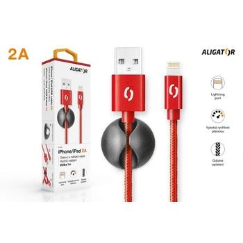 Datový kabel ALIGATOR PREMIUM 2A, červená (red)