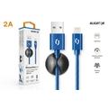 ALIGATOR PREMIUM Datový kabel 2A, Lightning modrý