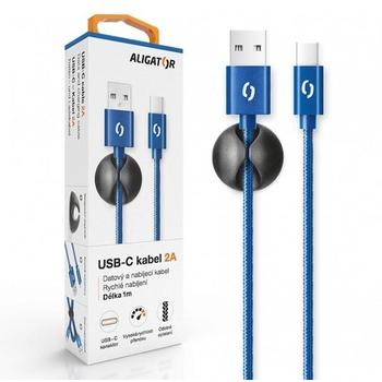 Datový kabel ALIGATOR PREMIUM 2A, modrá (blue)
