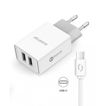  ALIGATOR Chytrá síťová nabíječka CHA0034, bílá (white)