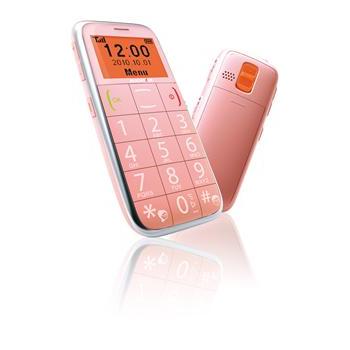 Mobilní telefon pro seniory ALIGATOR A500i Senior, růžový