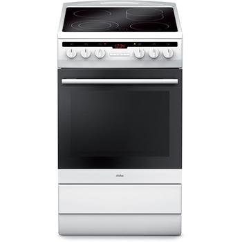 Sporák elektrický se sklokeramickou deskou AMICA SHC 5774D W, bílý (white)