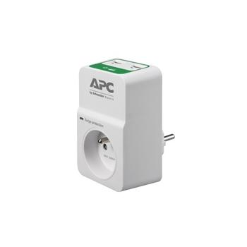 APC Essential SurgeArrest 1 outlets with 5V, 2.4A 2 port USB charger, 230V France