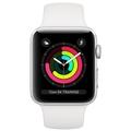 Apple Watch Series 3 GPS, 38mm Silver Aluminium Case with White Sport Band