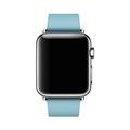 Apple Watch 38mm ledňáčkově modrý řemínek s moderní přezkou - střední