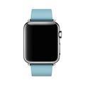 Apple Watch 38mm ledňáčkově modrý řemínek s moderní přezkou - velký
