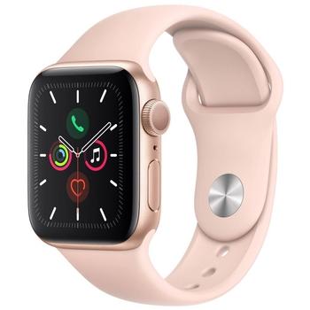 Apple Watch Series 5 GPS, 40mm Gold Aluminium Case with Pink Sand Sport Band