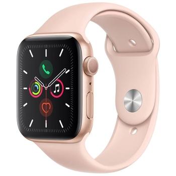 Apple Watch Series 5 GPS, 44mm Gold Aluminium Case with Pink Sand Sport Band