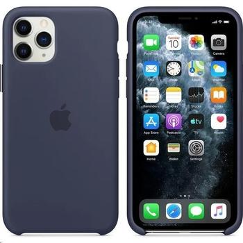 Pouzdro pro iPhone APPLE iPhone 11 Pro Silicone Case - Midnight Blue, modrá (blue)
