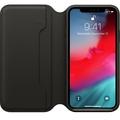 iPhone XS Max Leather Folio - Black