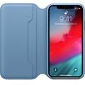 iPhone XS Max Leather Folio - Cape Cod Blue