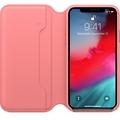 iPhone XS Max Leather Folio - Peony Pink