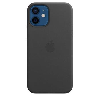 Pouzdro pro iPhone APPLE iPhone 12 mini Leather Case s MagSafe černé
