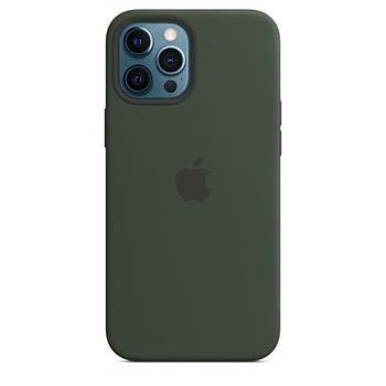 Pouzdro pro iPhone APPLE iPhone 12 Pro Max Silicone Case s MagSafe kypersky zelené