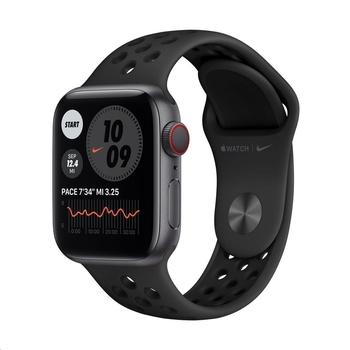 Chytré hodinky APPLE Watch Nike S6 Cellular 40mm Vesmírně šedý hliník s Antracitově/Černým sportovním řemínkem
