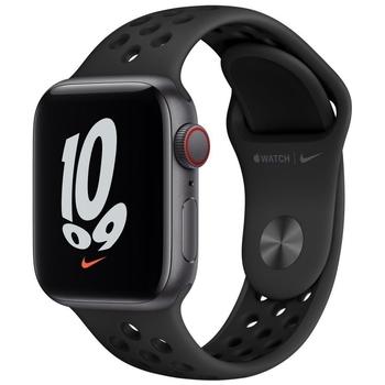 Chytré hodinky APPLE Watch Nike SE GPS Cellular, 40mm vesmírně šedý hliník s antracitovým / černým sport řemínk