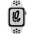 Apple Watch Nike SE GPS + Cellular, 44mm Silver Aluminium Case with Pure Platinum/Black Nike Sport B